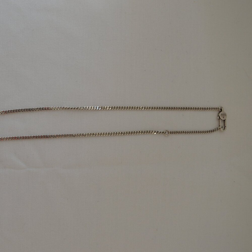 Gucci silver chain necklace men